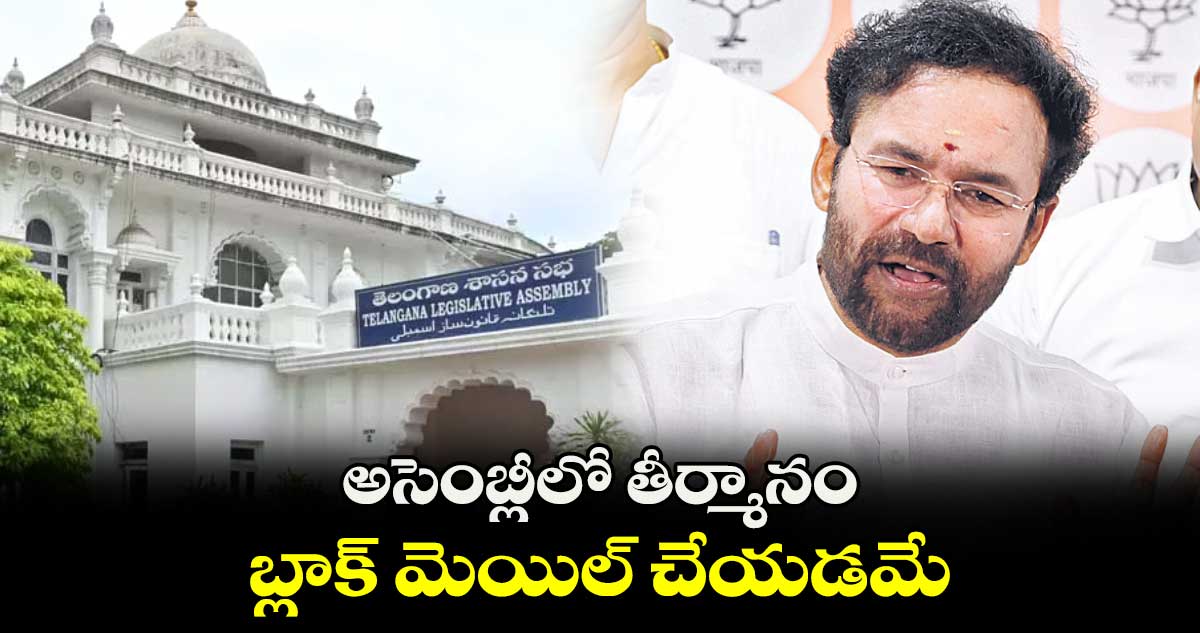 అసెంబ్లీలో తీర్మానం.. బ్లాక్ మెయిల్ చేయడమే