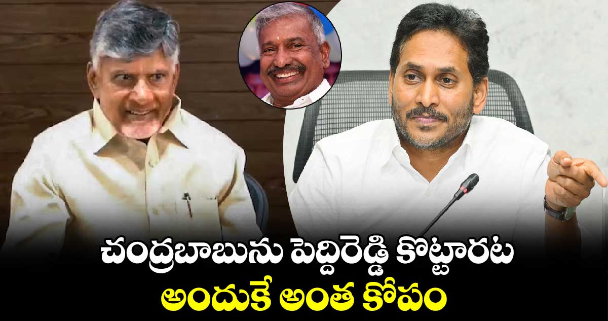 చంద్రబాబును పెద్దిరెడ్డి కొట్టారట.. అందుకే అంత కోపం.. వైఎస్ జగన్ 