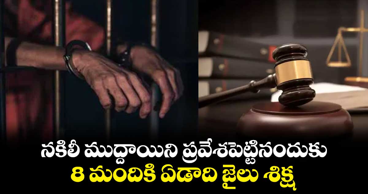 నకిలీ ముద్దాయిని ప్రవేశపెట్టినందుకు 8 మందికి ఏడాది జైలు శిక్ష