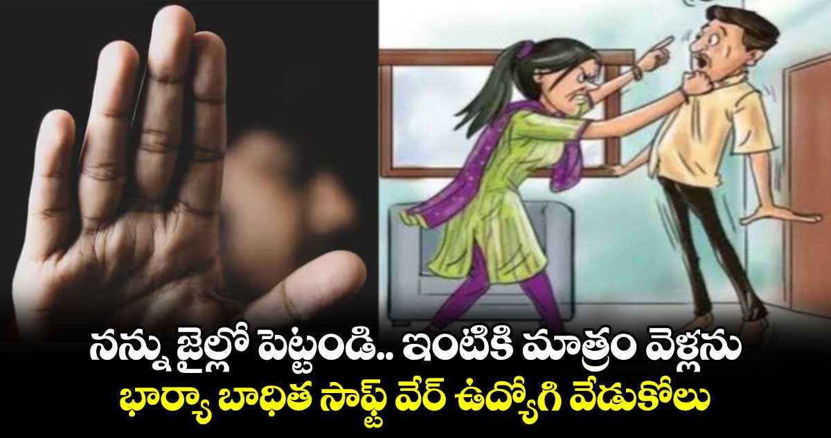 నన్ను జైల్లో పెట్టండి.. ఇంటికి మాత్రం వెళ్లను : భార్యా బాధిత సాఫ్ట్ వేర్ ఉద్యోగి వేడుకోలు