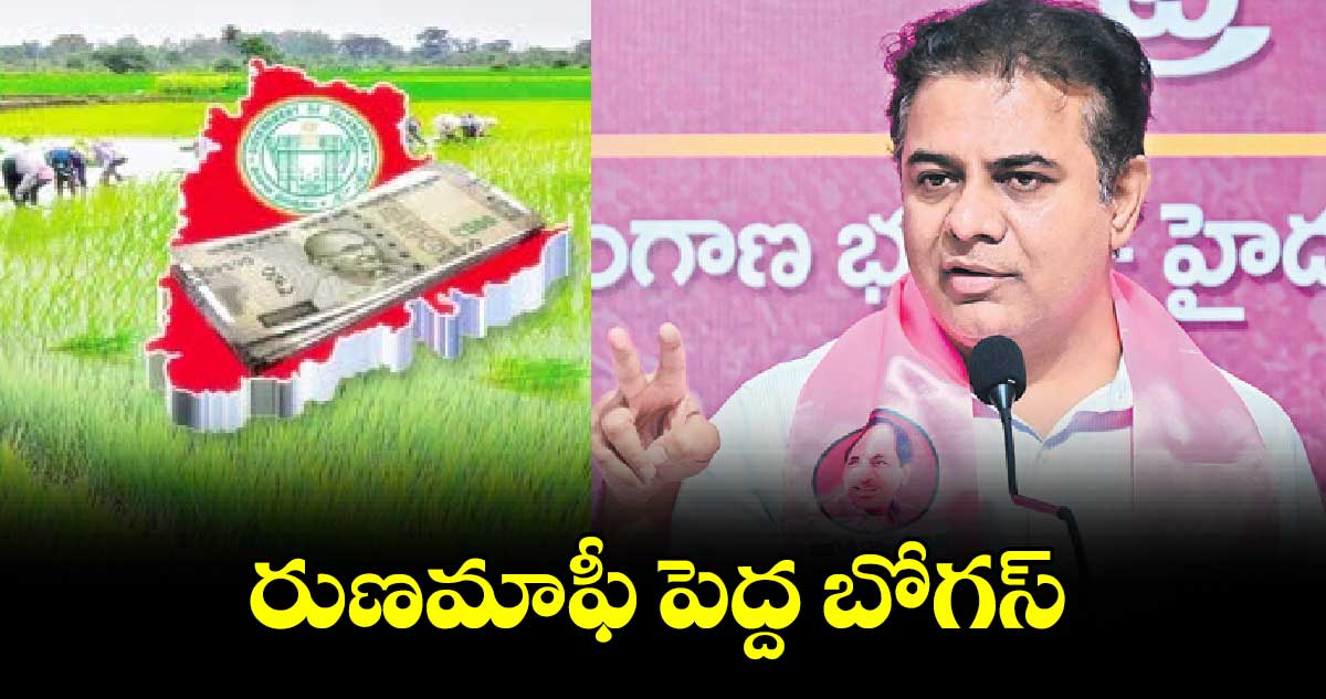 రుణమాఫీ పెద్ద బోగస్ : కేటీఆర్