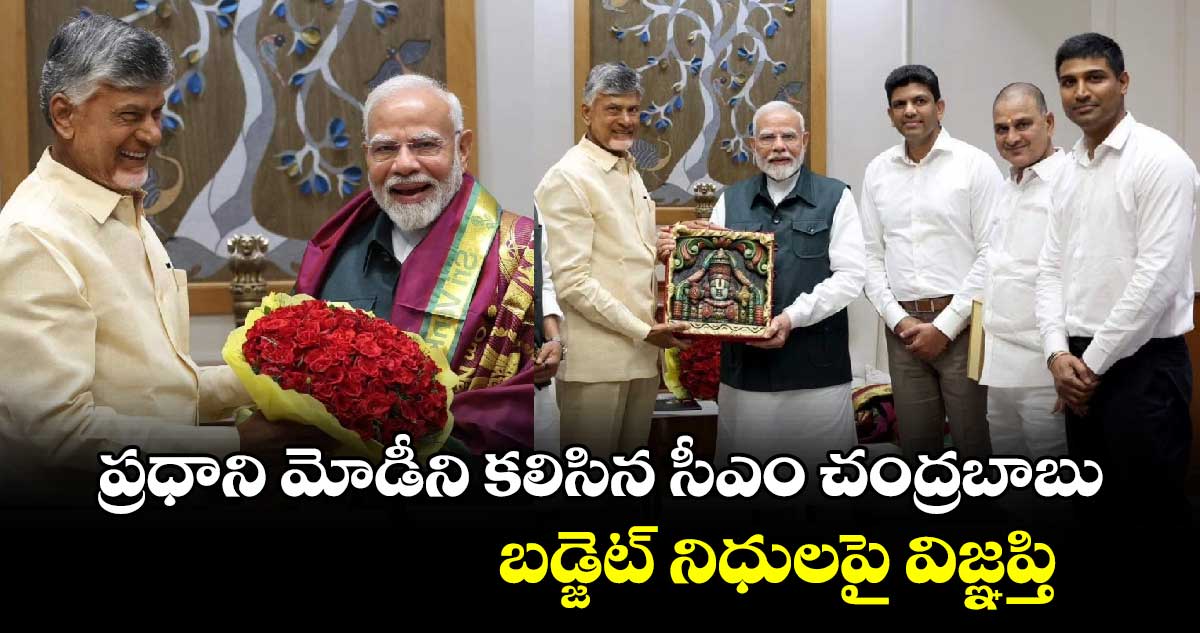 ప్రధాని మోడీని కలిసిన సీఎం చంద్రబాబు.. బడ్జెట్ నిధులపై విజ్ఞప్తి.. 