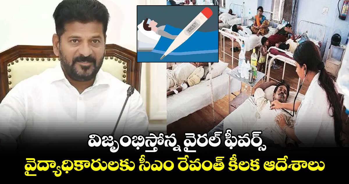 విజృంభిస్తోన్న వైరల్ ఫీవర్స్.. వైద్యాధికారులకు సీఎం రేవంత్ కీలక ఆదేశాలు