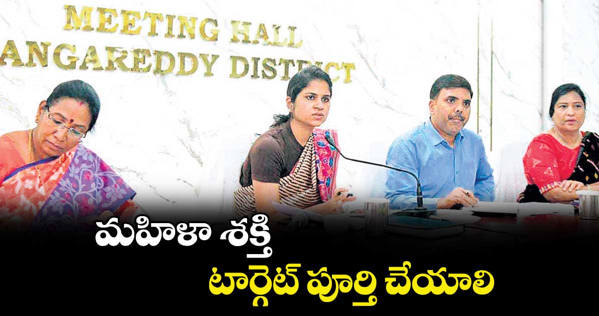 మహిళా శక్తి టార్గెట్​ పూర్తి చేయాలి : కలెక్టర్ వల్లూరు క్రాంతి