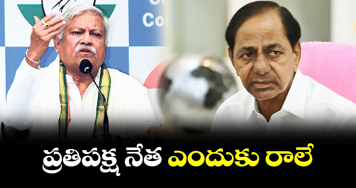 ప్రతిపక్ష నేత ఎందుకు రాలే... పీసీసీ అధికార ప్రతినిధి మృత్యుంజయం