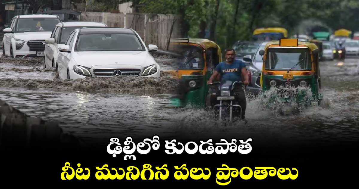 ఢిల్లీలో కుండపోత.. నీట మునిగిన పలు ప్రాంతాలు