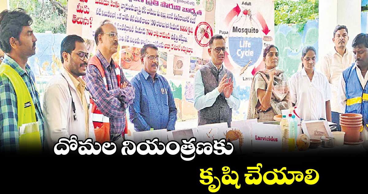 దోమల నియంత్రణకు కృషి చేయాలి : రవీందర్ నాయక్