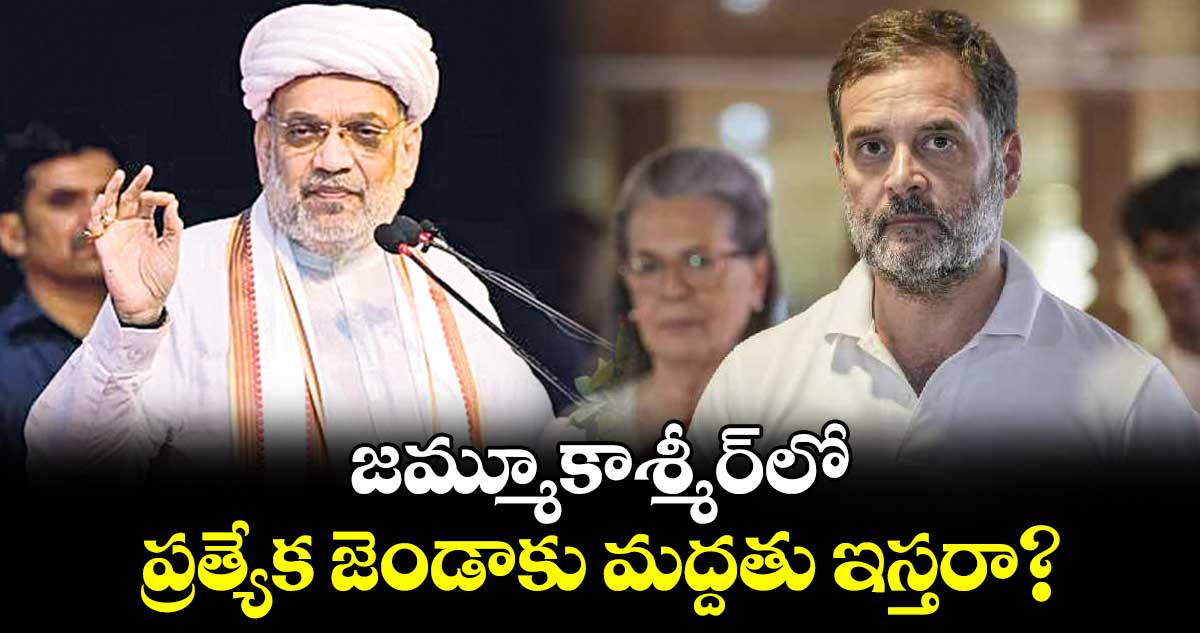 జమ్మూకాశ్మీర్లో ప్రత్యేక జెండాకు మద్దతు ఇస్తరా?