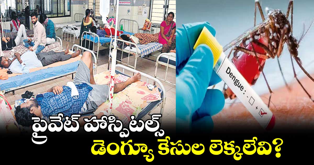 ప్రైవేట్ హాస్పిటల్స్ డెంగ్యూ కేసుల లెక్కలేవి?