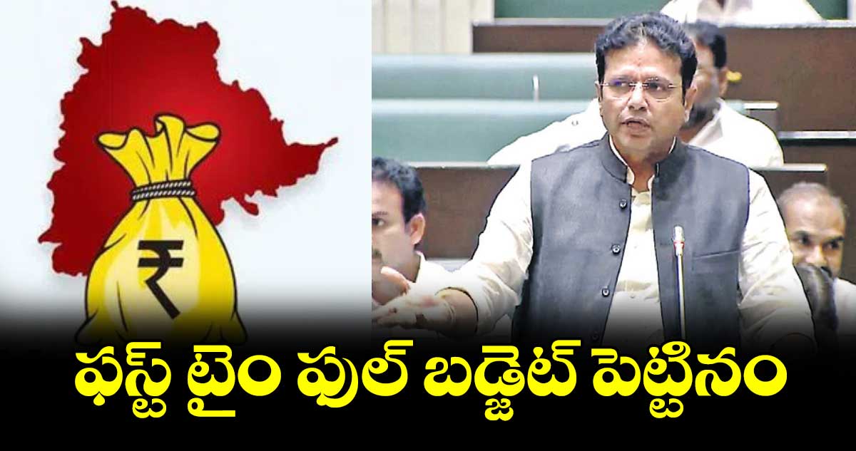 ఫస్ట్ టైం ఫుల్ బడ్జెట్ పెట్టినం: శ్రీధర్ బాబు 