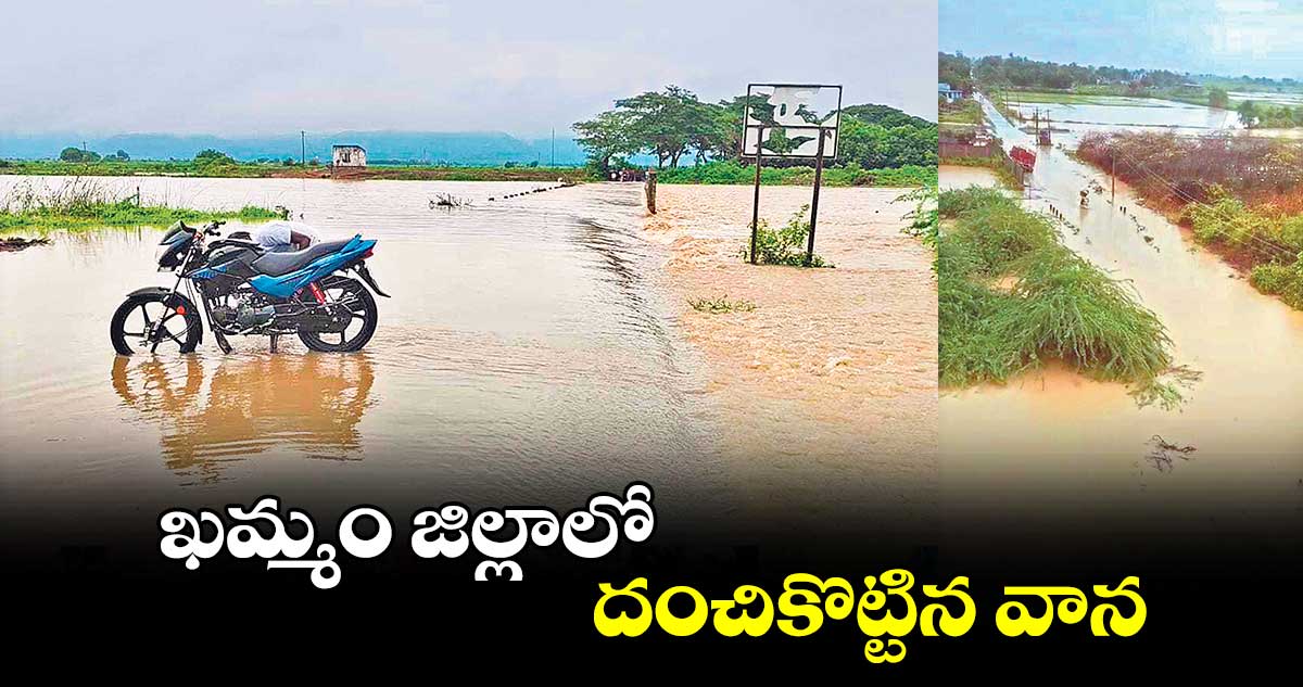 ఖమ్మం జిల్లాలో దంచికొట్టిన వాన