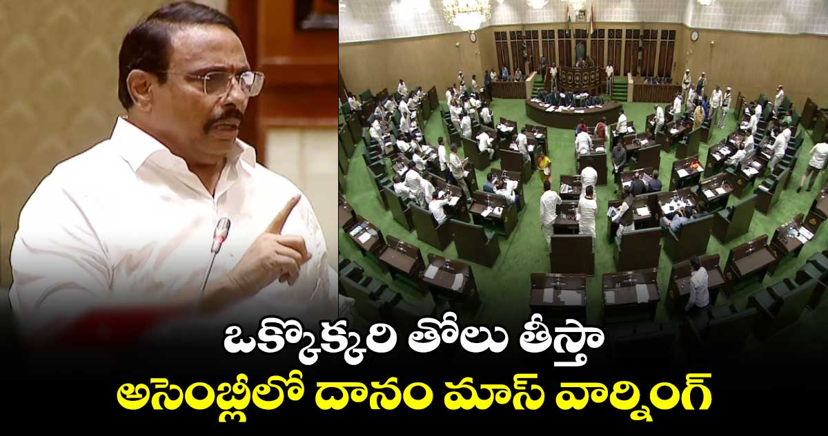 Telangana Assembly: ఒక్కొక్కరి తోలు తీస్తా.. అసెంబ్లీలో దానం మాస్ వార్నింగ్