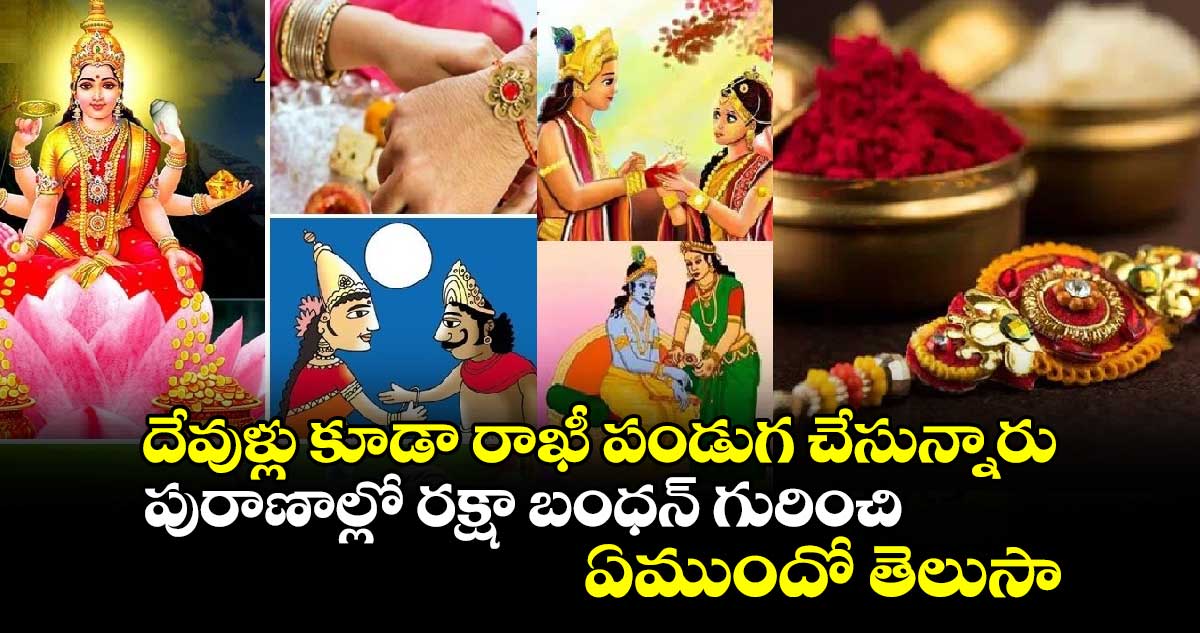 Raksha bandhan 2024: దేవుళ్లు కూడా రాఖీ పండుగ చేసున్నారు... పురాణాల్లో రక్షా బంధన్​ గురించి ఏముందో తెలుసా