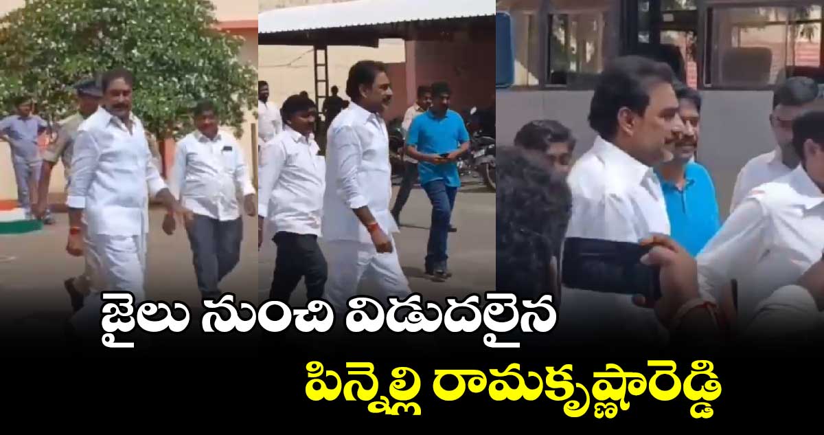 Pinnelli Ramakrishna Reddy: జైలు నుంచి విడుదలైన పిన్నెల్లి రామకృష్ణారెడ్డి