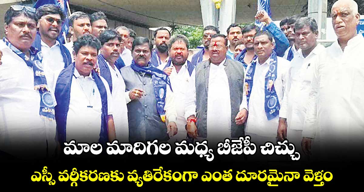 మాల మాదిగల మధ్య బీజేపీ చిచ్చు : చెన్నయ్య