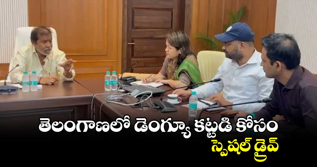 తెలంగాణలో  డెంగ్యూ కట్టడి కోసం స్పెషల్ డ్రైవ్: మంత్రి దామోదర