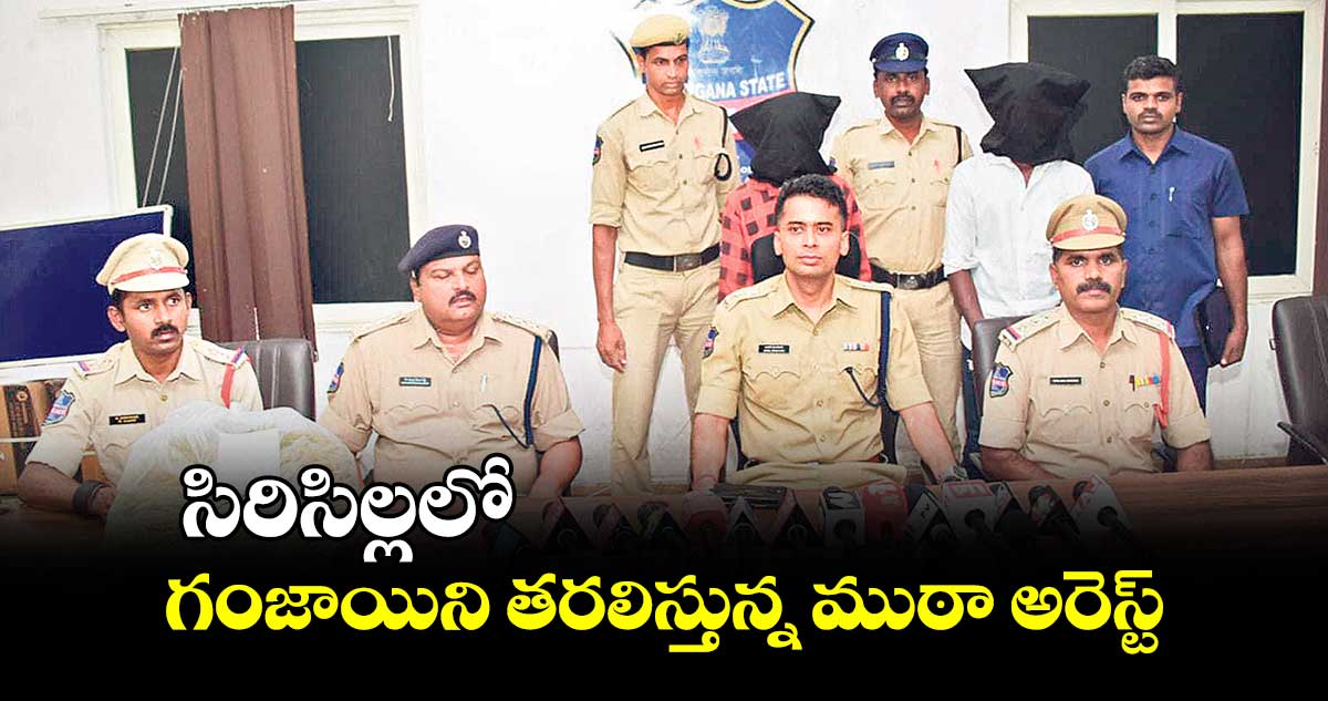 సిరిసిల్లలో గంజాయిని తరలిస్తున్న ముఠా అరెస్ట్