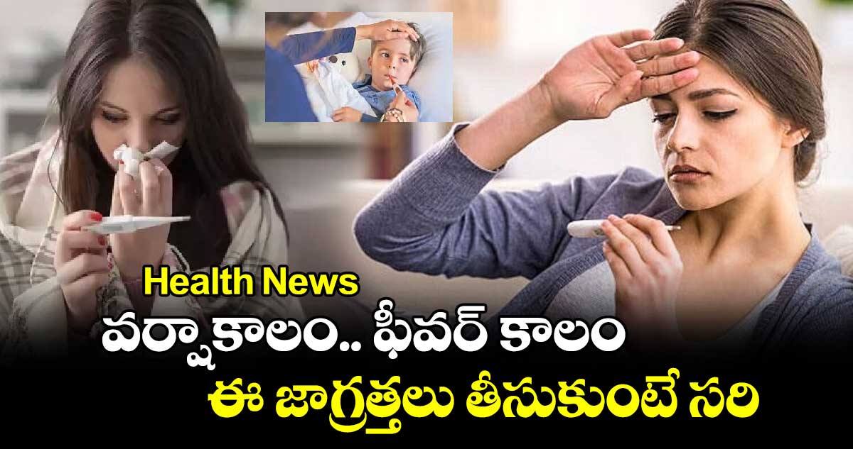 Health News: వర్షాకాలం.. ఫీవర్​ కాలం.. ఈ జాగ్రత్తలు తీసుకుంటే సరి..