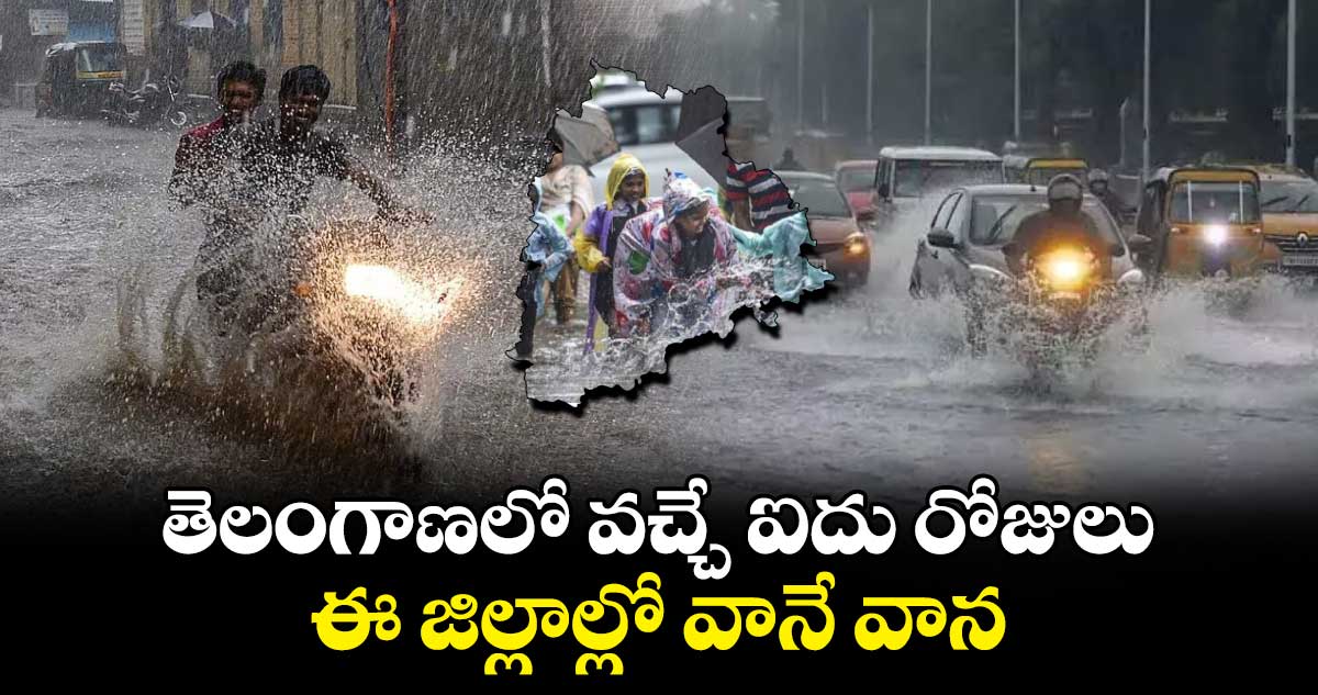 Rain Alert: తెలంగాణలో వచ్చే ఐదు రోజులు ఈ జిల్లాల్లో వానే వాన..