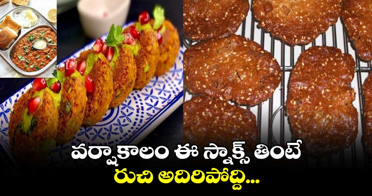 Super Snacks: వర్షాకాలం ఈ స్నాక్స్ తింటే.. రుచి అదిరిపోద్ది...