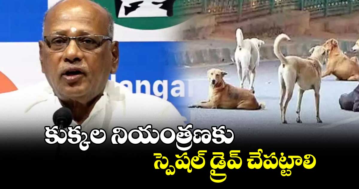 కుక్కల నియంత్రణకు స్పెషల్ డ్రైవ్ చేపట్టాలి :  పీసీసీ నేత నిరంజన్ 