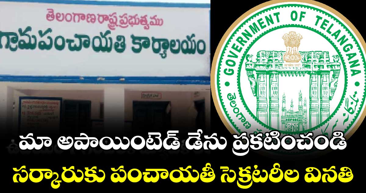 మా అపాయింటెడ్ డేను ప్రకటించండి.. సర్కారుకు పంచాయతీ సెక్రటరీల వినతి
