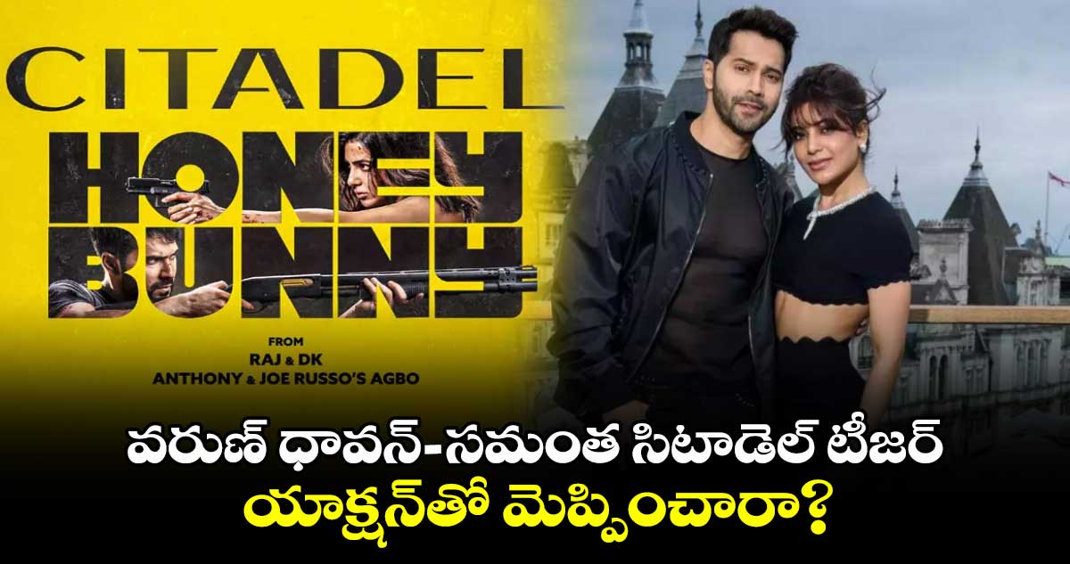 Citadel: Honey Bunny Teaser: యాక్షన్‌ థ్రిల్లింగ్‌⁬తో వరుణ్‌ ధావన్‌-సమంత ‘సిటాడెల్‌’ టీజర్..స్ట్రీమింగ్‌ డేట్‌ ఫిక్స్‌