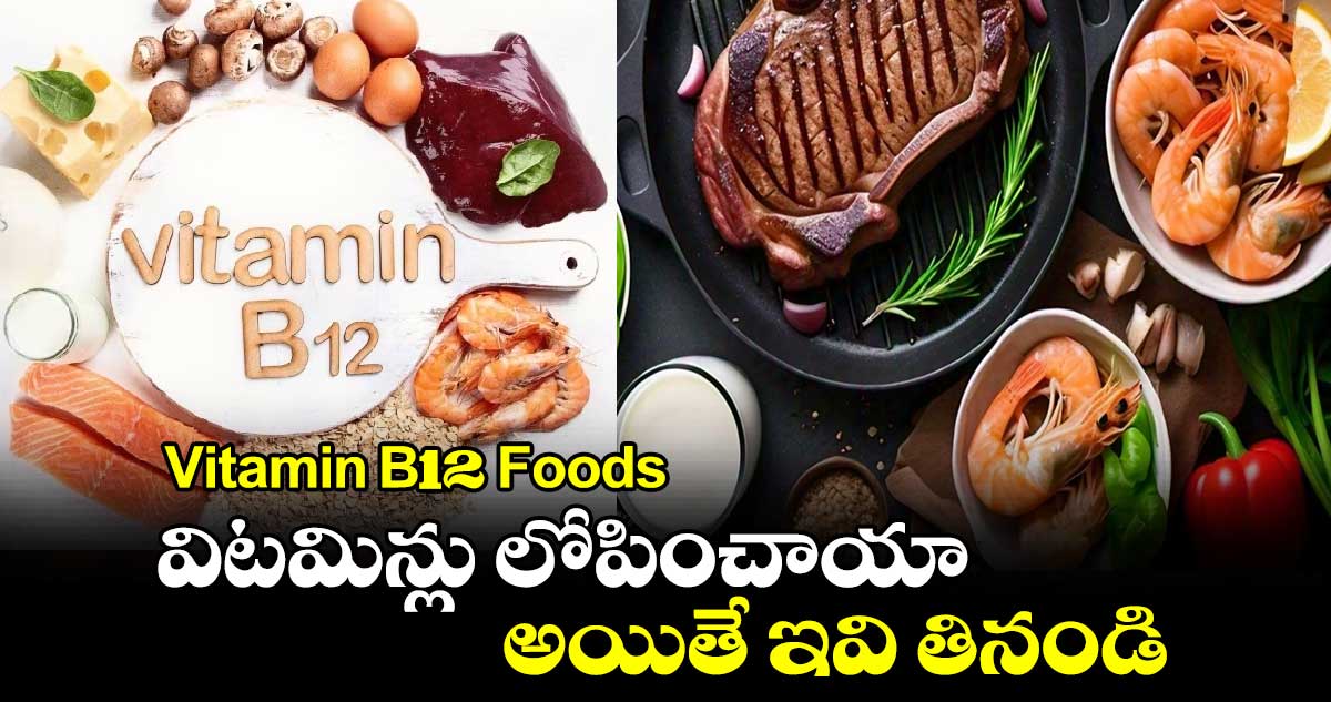 Vitamin B12 Foods: విటమిన్లు లోపించాయా.. అయితే ఇవి తినండి..