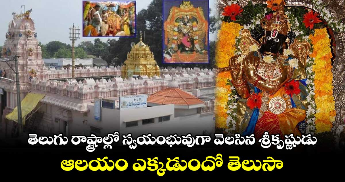 Krishna Ashtami  2024:తెలుగు రాష్ట్రాల్లో స్వయంభువుగా వెలసిన శ్రీకృష్ణుడు ఆలయం ఎక్కడుందో తెలుసా...