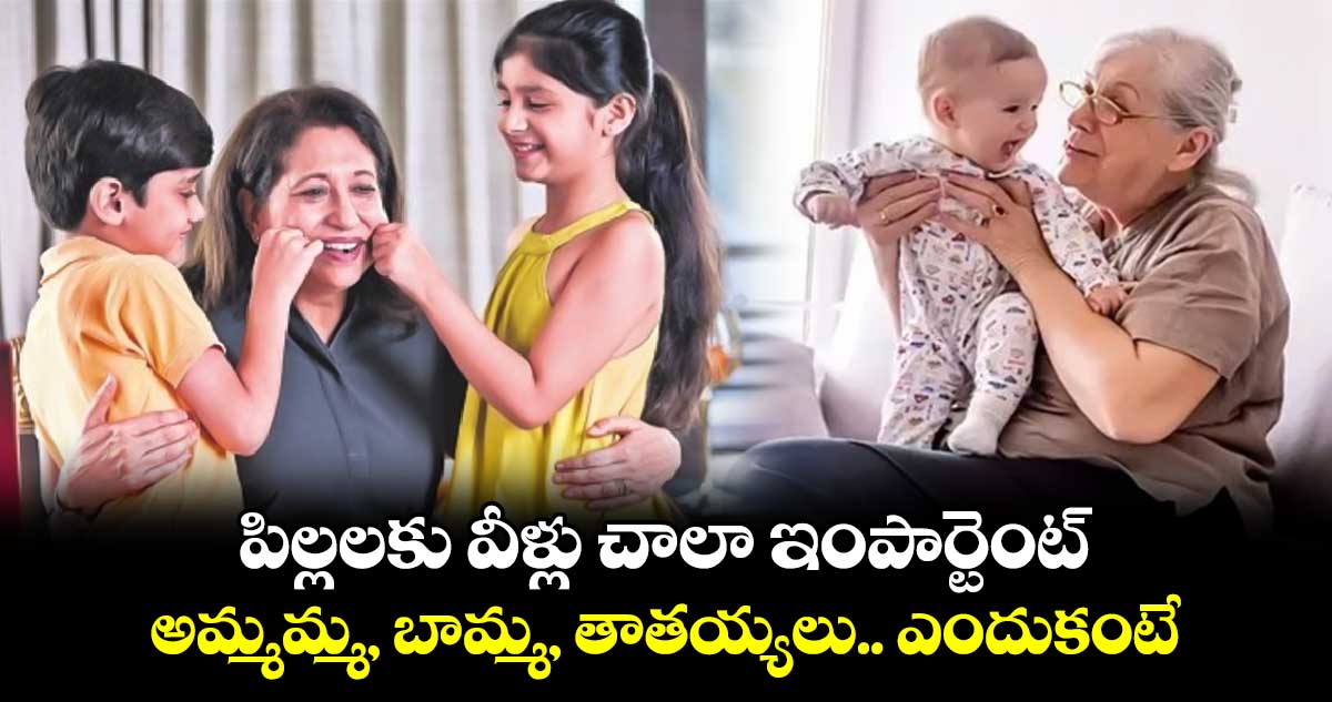 పిల్లలకు వీళ్లు చాలా ఇంపార్టెంట్​:  అమ్మమ్మ, బామ్మ, తాతయ్యలు.. ఎందుకంటే ..