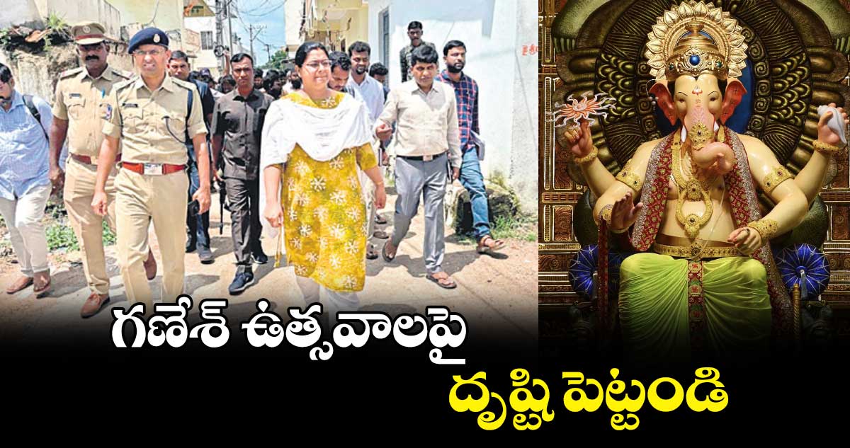 గణేశ్ ఉత్సవాలపై దృష్టి పెట్టండి :కలెక్టర్​ అభిలాష అభినవ్​