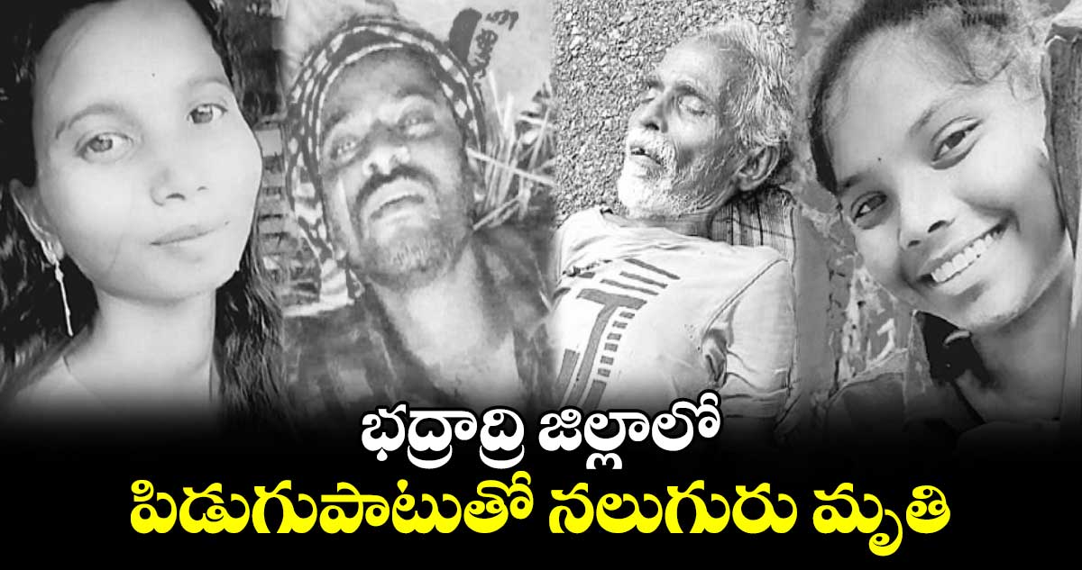 భద్రాద్రి జిల్లాలో పిడుగుపాటుతో నలుగురు మృతి