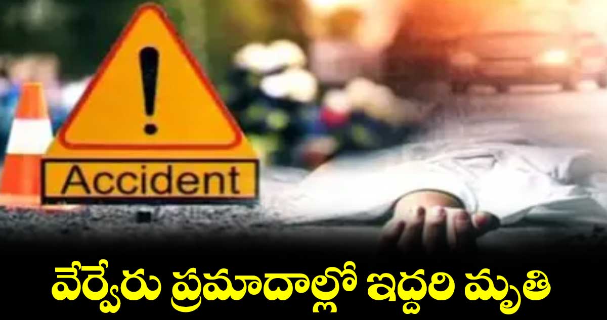 వేర్వేరు ప్రమాదాల్లో ఇద్దరి మృతి