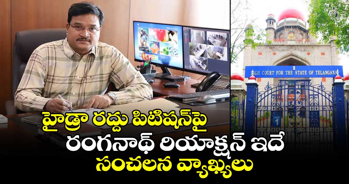 హైడ్రా రద్దు పిటిషన్‌పై రంగనాథ్ రియాక్షన్ ఇదే.. సంచలన వ్యాఖ్యలు