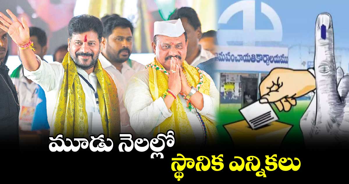 మూడు నెలల్లో స్థానిక ఎన్నికలు
