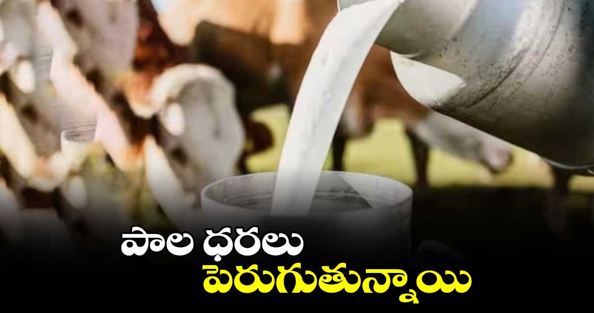 పాల ధరలు పెరుగుతున్నాయి.