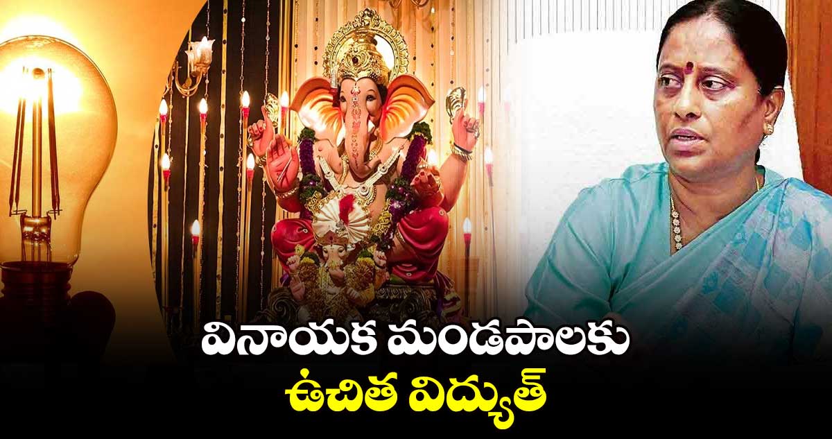 వినాయక మండపాలకు ఉచిత విద్యుత్ : కొండా సురేఖ