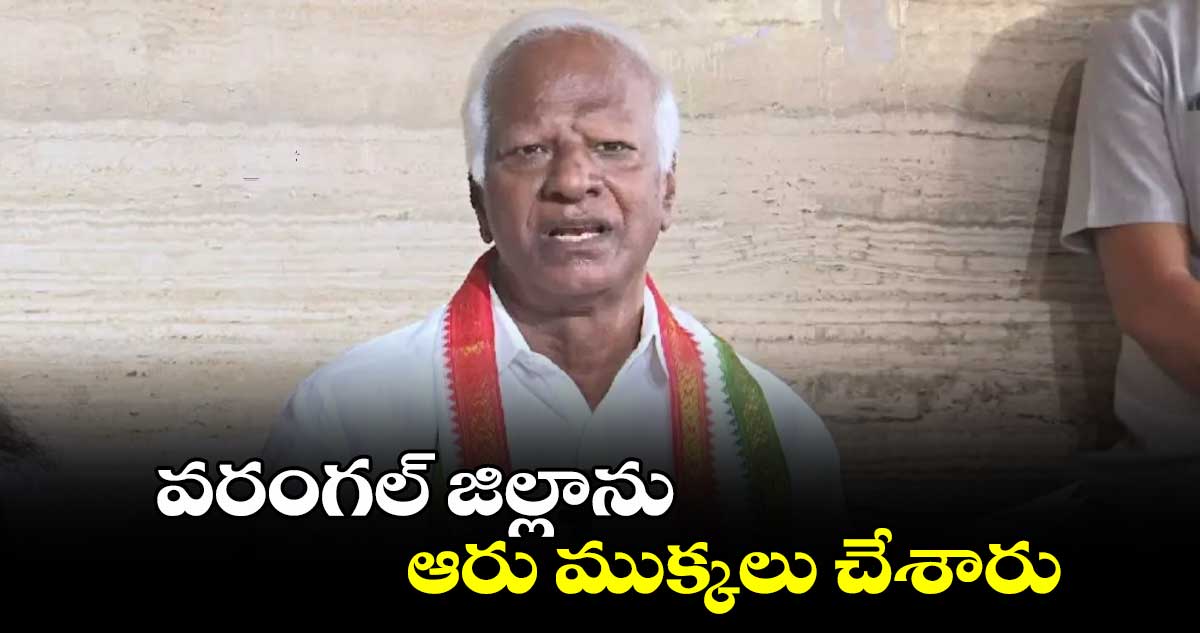 వరంగల్ జిల్లాను ఆరు ముక్కలు చేశారు : ఎమ్మెల్యే కడియం శ్రీహరి