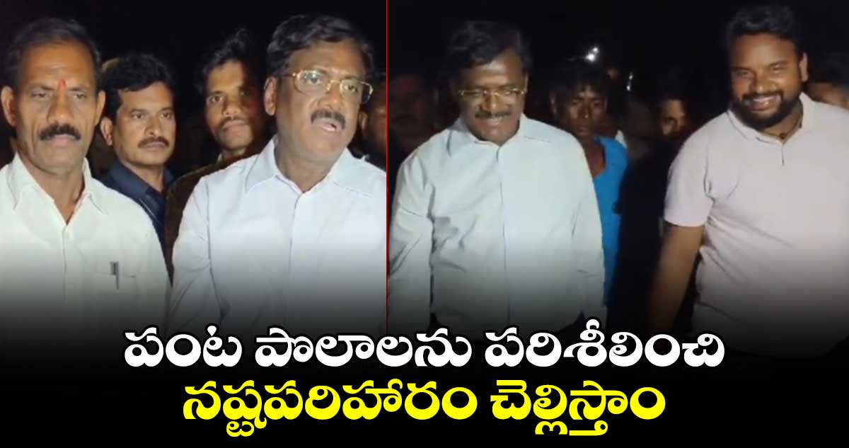 పంట పొలాలను పరిశీలించి నష్టపరిహారం చెల్లిస్తాం: వివేక్ వెంకటస్వామి