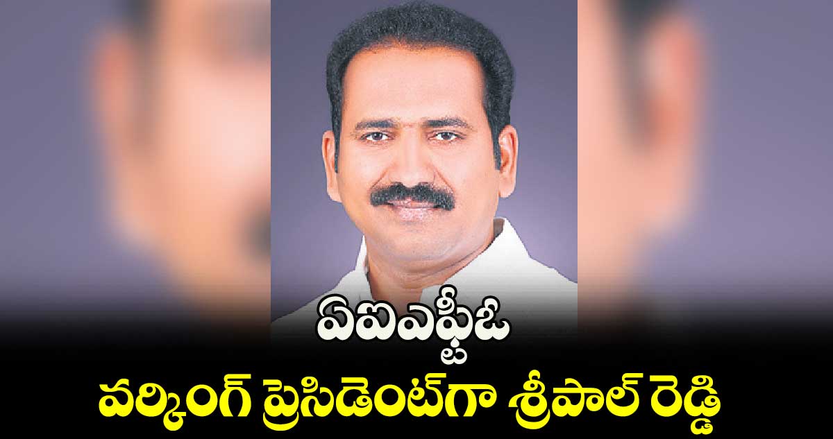 ఏఐఎఫ్టీఓ వర్కింగ్ ప్రెసిడెంట్గా శ్రీపాల్ రెడ్డి