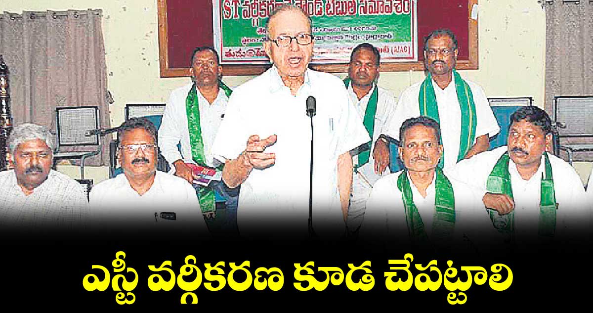 ఎస్టీ వర్గీకరణ కూడ చేపట్టాలి... ప్రొఫెసర్ హరగోపాల్