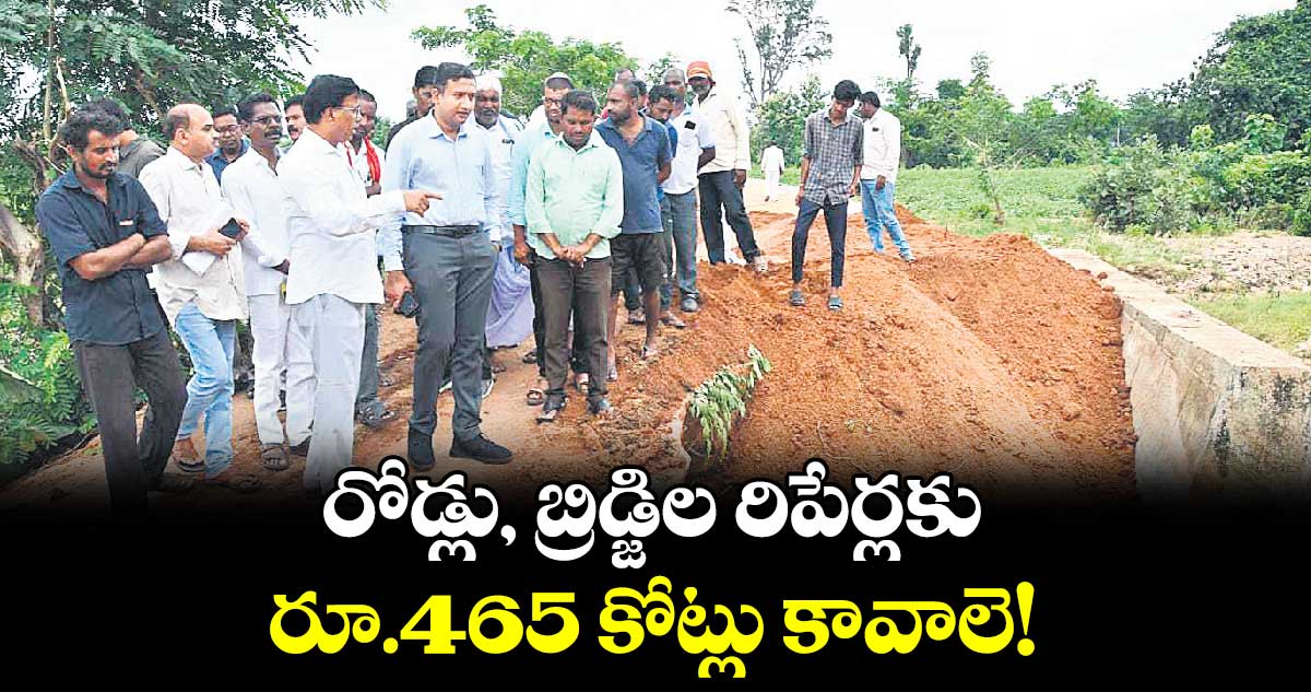 రోడ్లు, బ్రిడ్జిల రిపేర్లకు రూ.465 కోట్లు కావాలె!