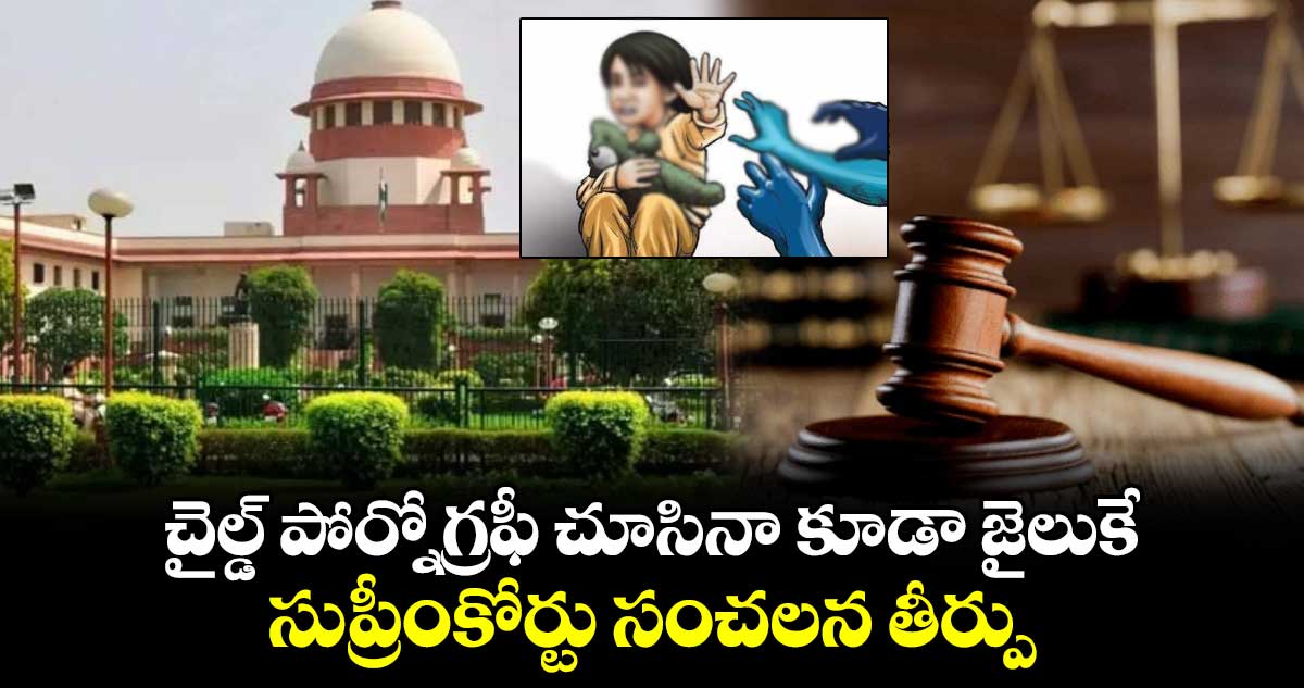 చైల్డ్ పోర్నోగ్రఫీ చూసినా కూడా జైలుకే... సుప్రీంకోర్టు సంచలన తీర్పు..