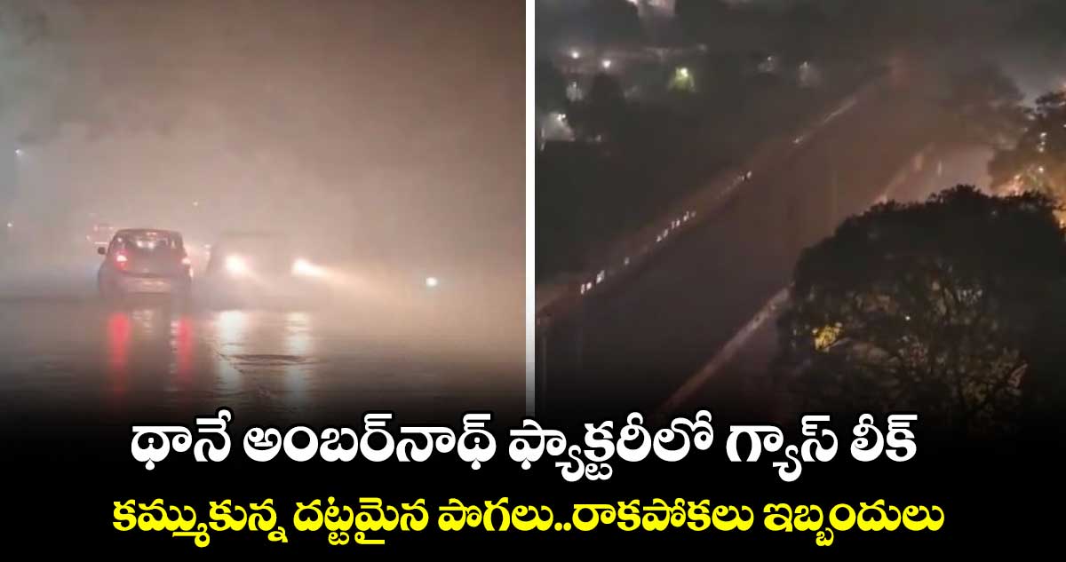 Video Viral: థానే అంబర్‌నాథ్ ఫ్యాక్టరీలో గ్యాస్ లీక్..కమ్ముకున్న దట్టమైన పొగలు..రాకపోకలు ఇబ్బందులు   