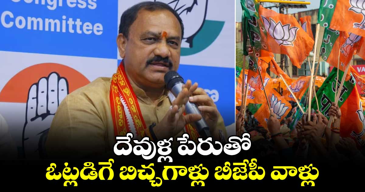 దేవుళ్ల పేరుతో ఓట్లడిగే బిచ్చగాళ్లు బీజేపీ వాళ్లు: మహేష్ గౌడ్