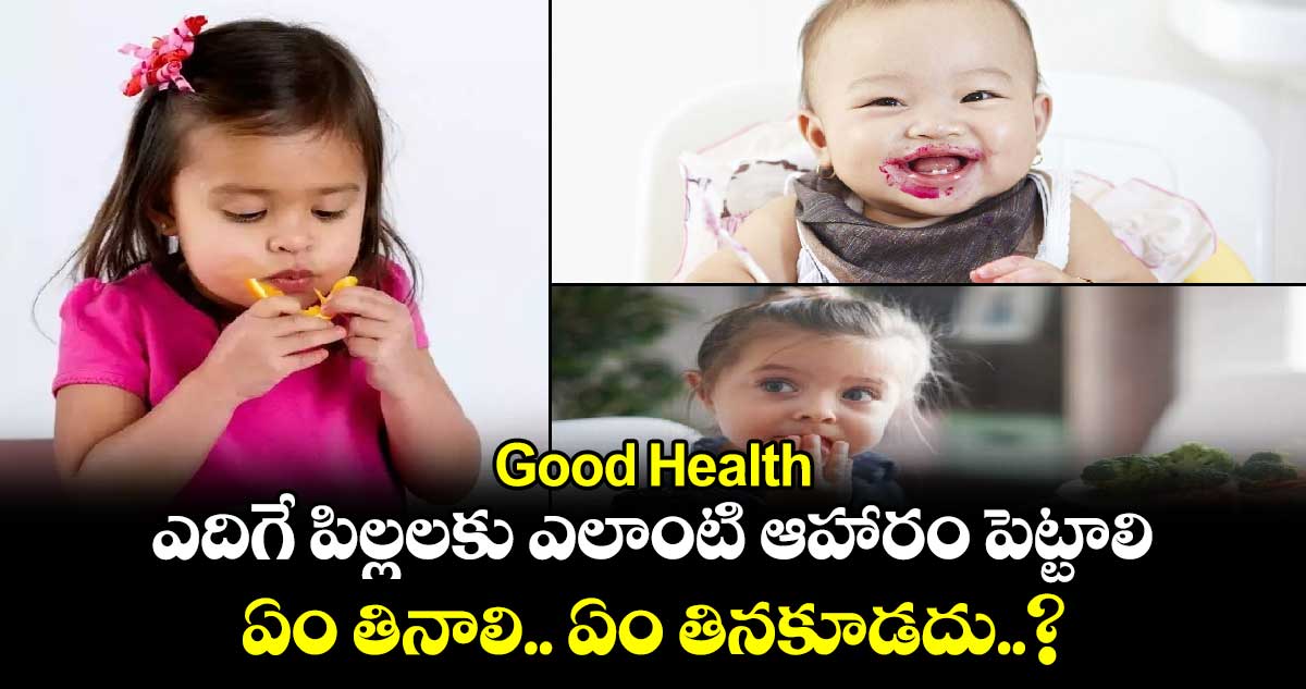 Good Health : ఎదిగే పిల్లలకు ఎలాంటి ఆహారం పెట్టాలి.. ఏం తినాలి.. ఏం తినకూడదు..?