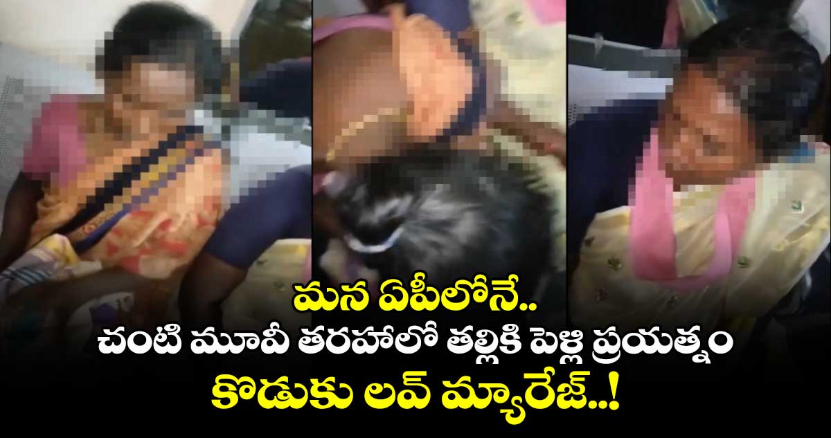 మన ఏపీలోనే.. : చంటి మూవీ తరహాలో తల్లికి పెళ్లి ప్రయత్నం.. కొడుకు లవ్ మ్యారేజ్..!