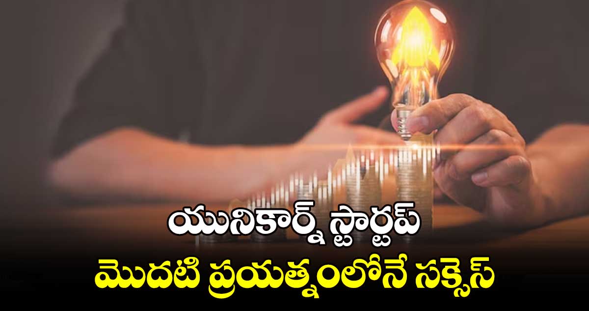 యునికార్న్ స్టార్టప్ మొదటి ప్రయత్నంలోనే సక్సెస్​