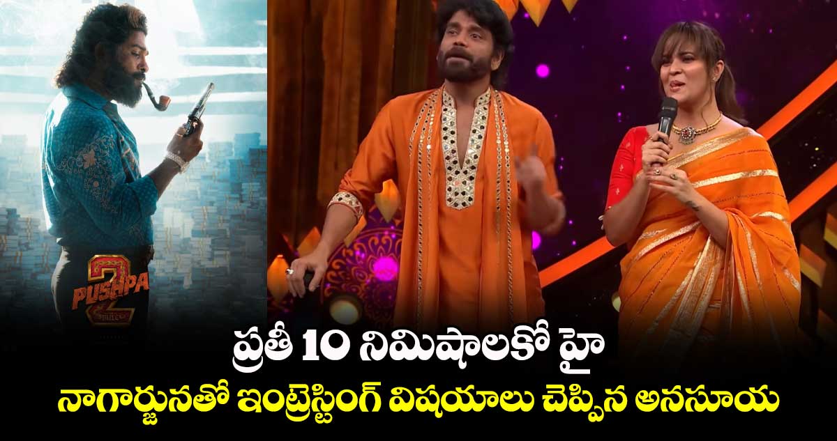 Pushpa2The Rule: ప్రతీ 10 నిమిషాలకో హై.. నాగార్జునతో ఇంట్రెస్టింగ్ విషయాలు చెప్పిన అనసూయ