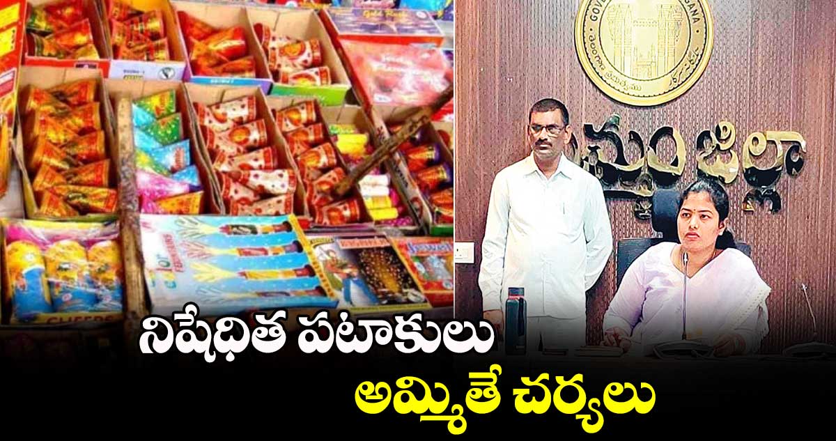 నిషేధిత పటాకులు అమ్మితే చర్యలు :  కలెక్టర్ పి. శ్రీజ